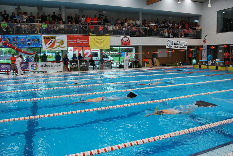 Navarra impone su ley bajo el agua en el Campeonato de España Infantil y Cadete